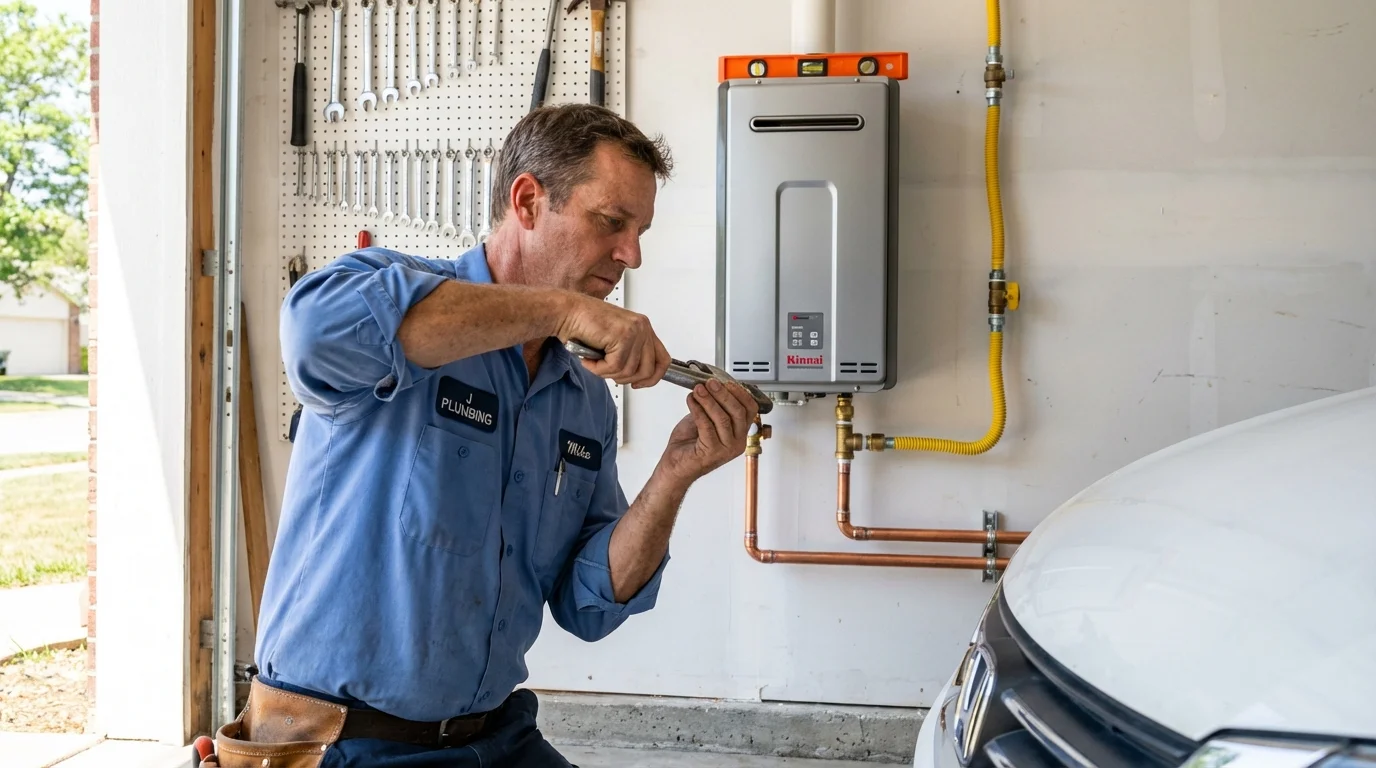 Tankless water heater installation by a Johns Plumbing LLC plumber in Wynantskill